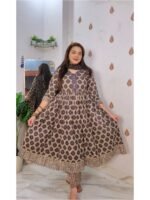 Brown Anarkali - Image 5