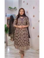 Brown Anarkali - Image 6