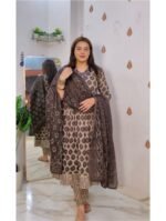 Brown Anarkali - Image 2