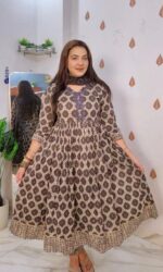 Anarkali brown lv530 - Image 3
